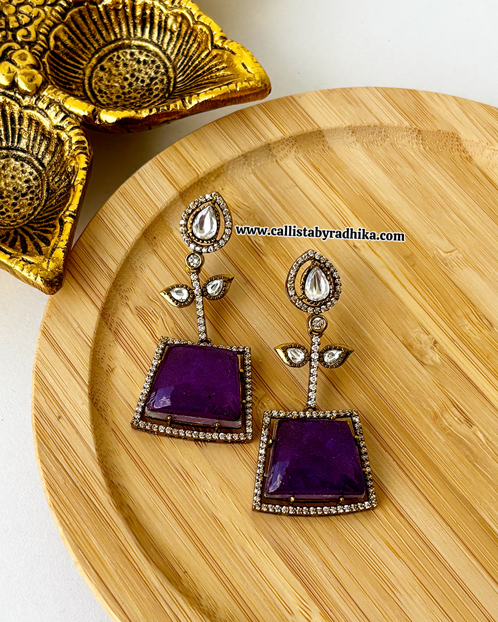 Moissanite Doublet Earring