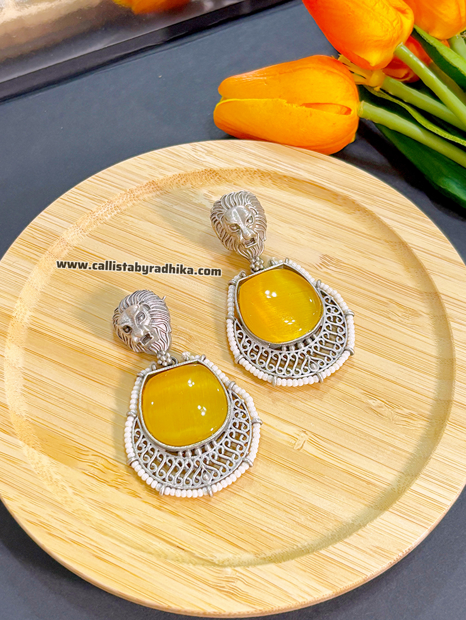 Sabyasachi Silver Replica Earring