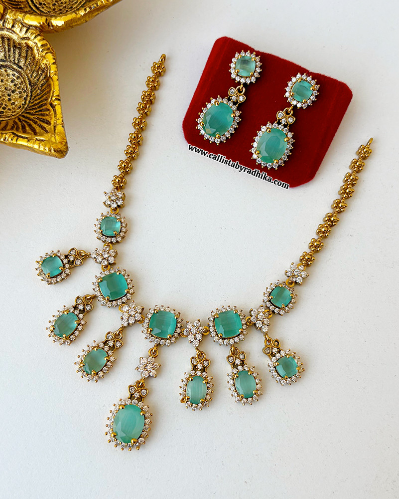 Image of Mint Green Stone Necklace