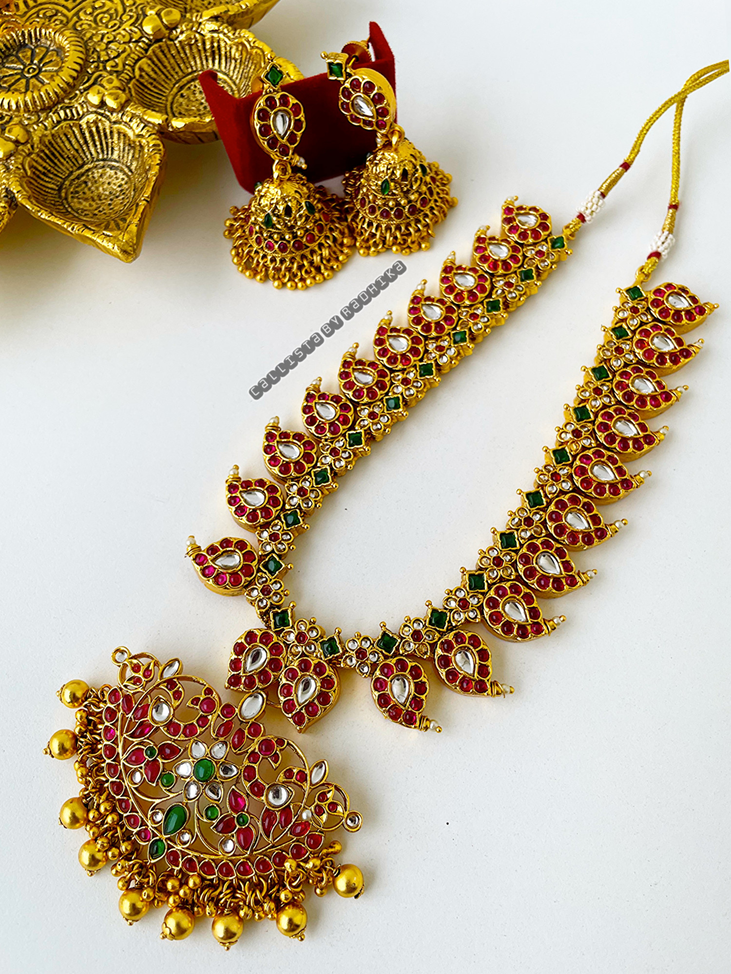 Gold Polish/Temple Neckpiece (GPN-115)