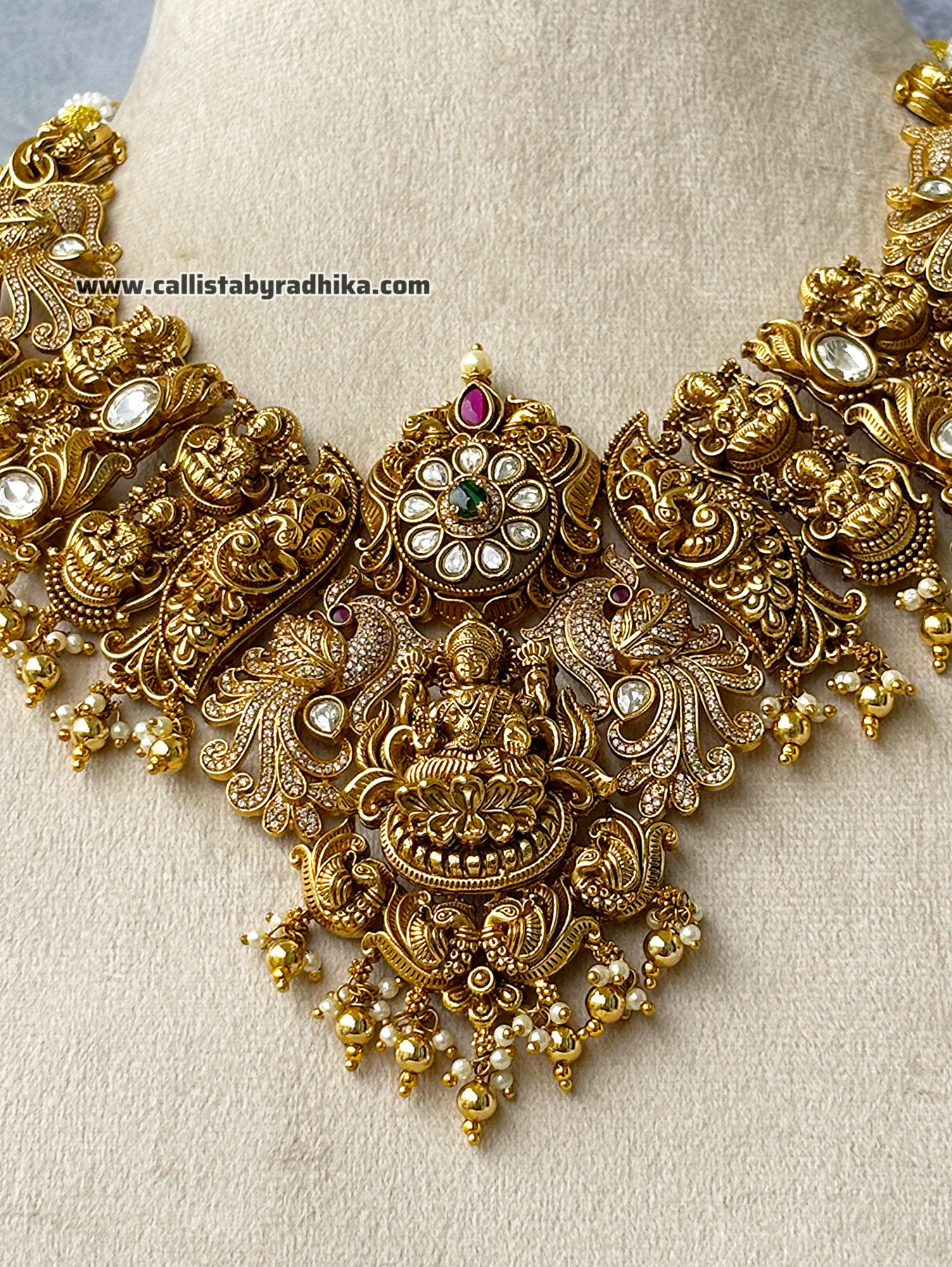 Jadau Nakshi Bridal Neckpiece