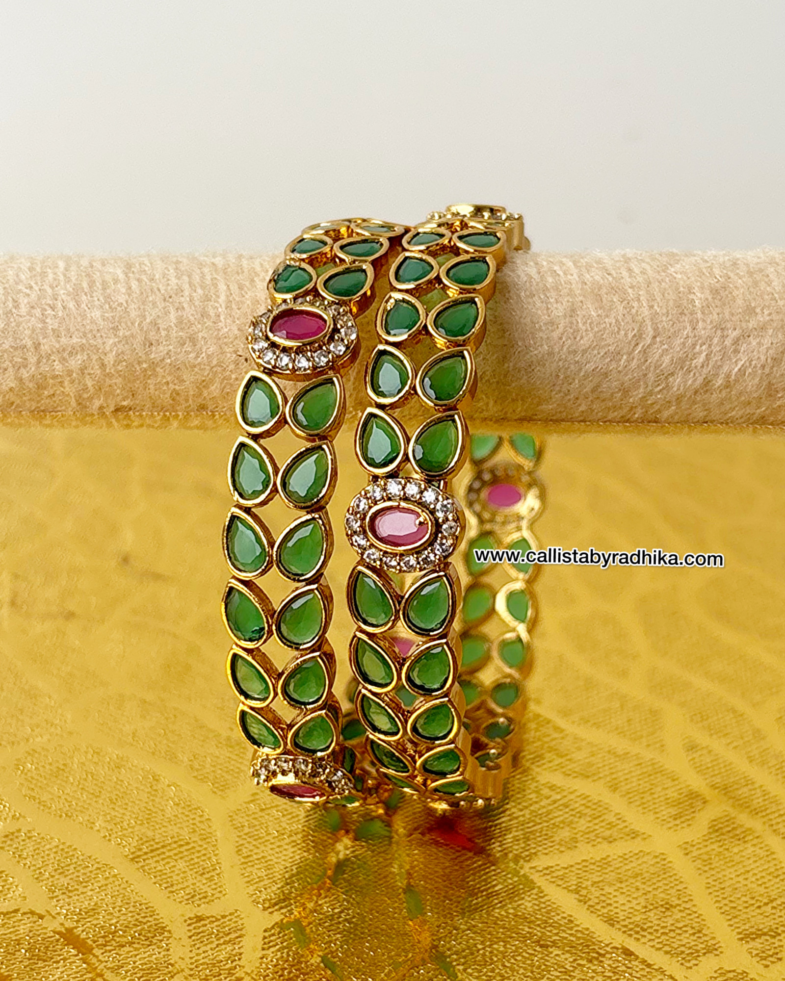Green Stone Bangle