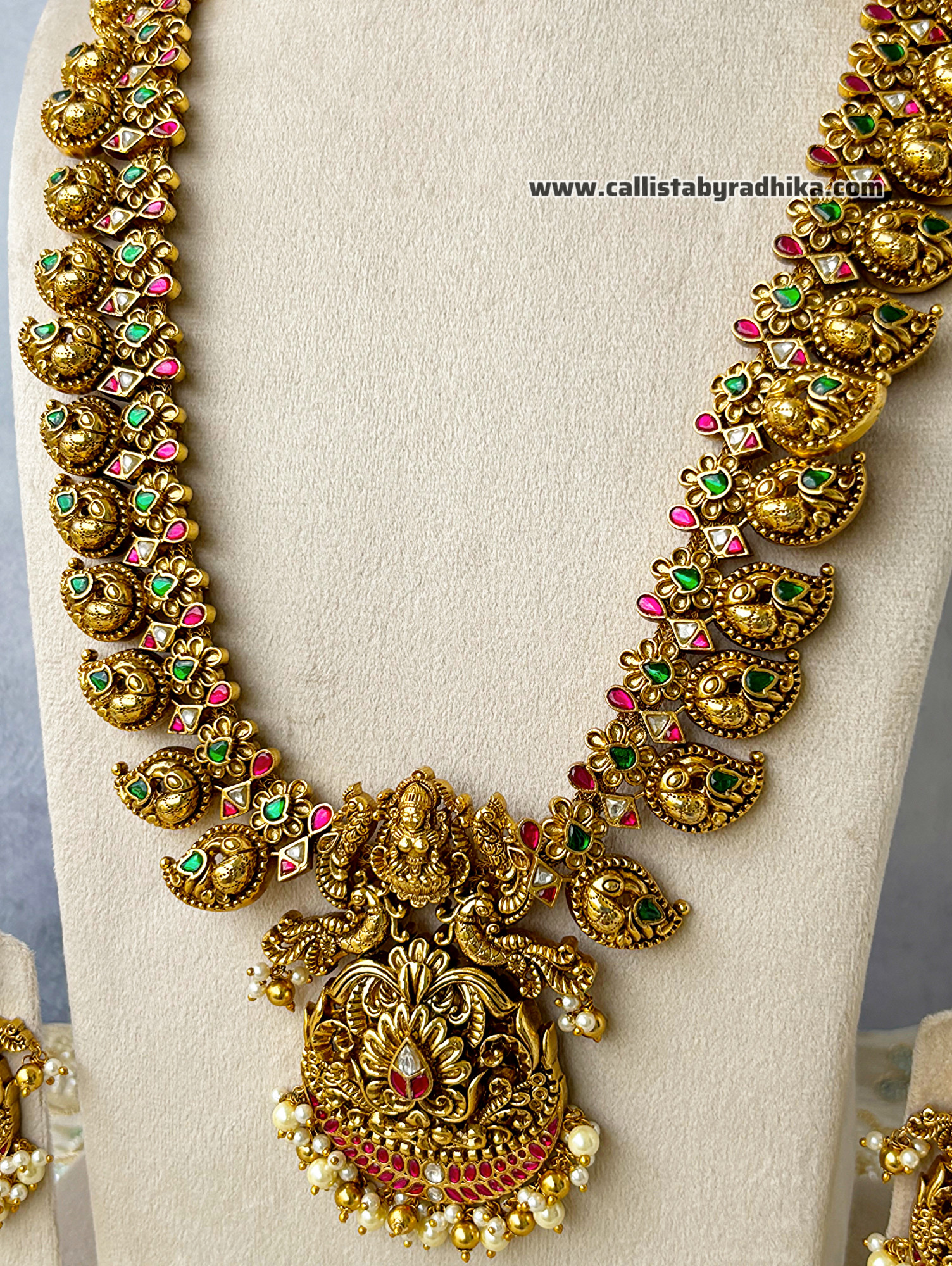 Pure Gold-Replica Jadau Grand Long Haaram set (CG-107)