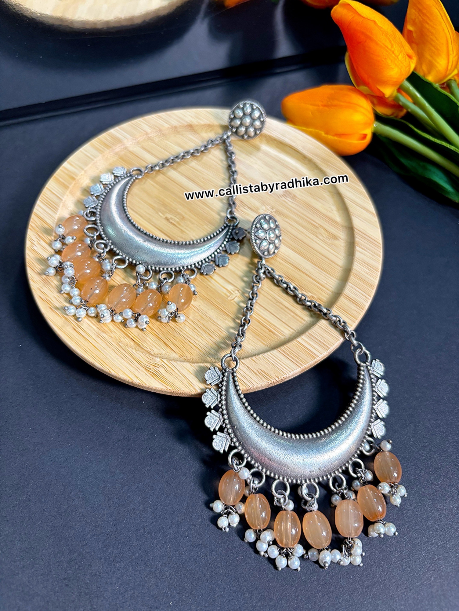 Silver Replica Earring (4 Colors)