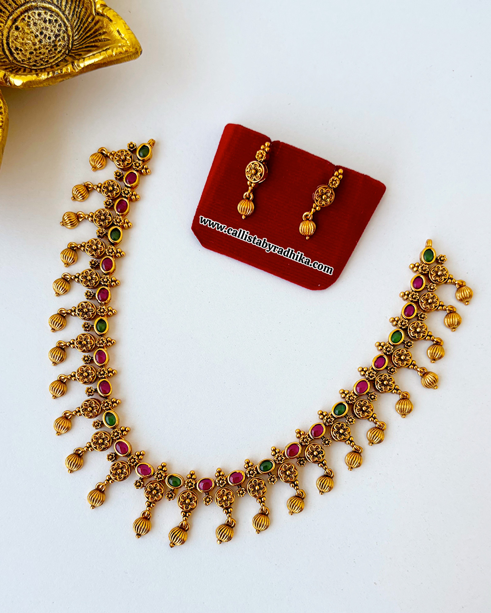 Copper Gold Polish Necklace