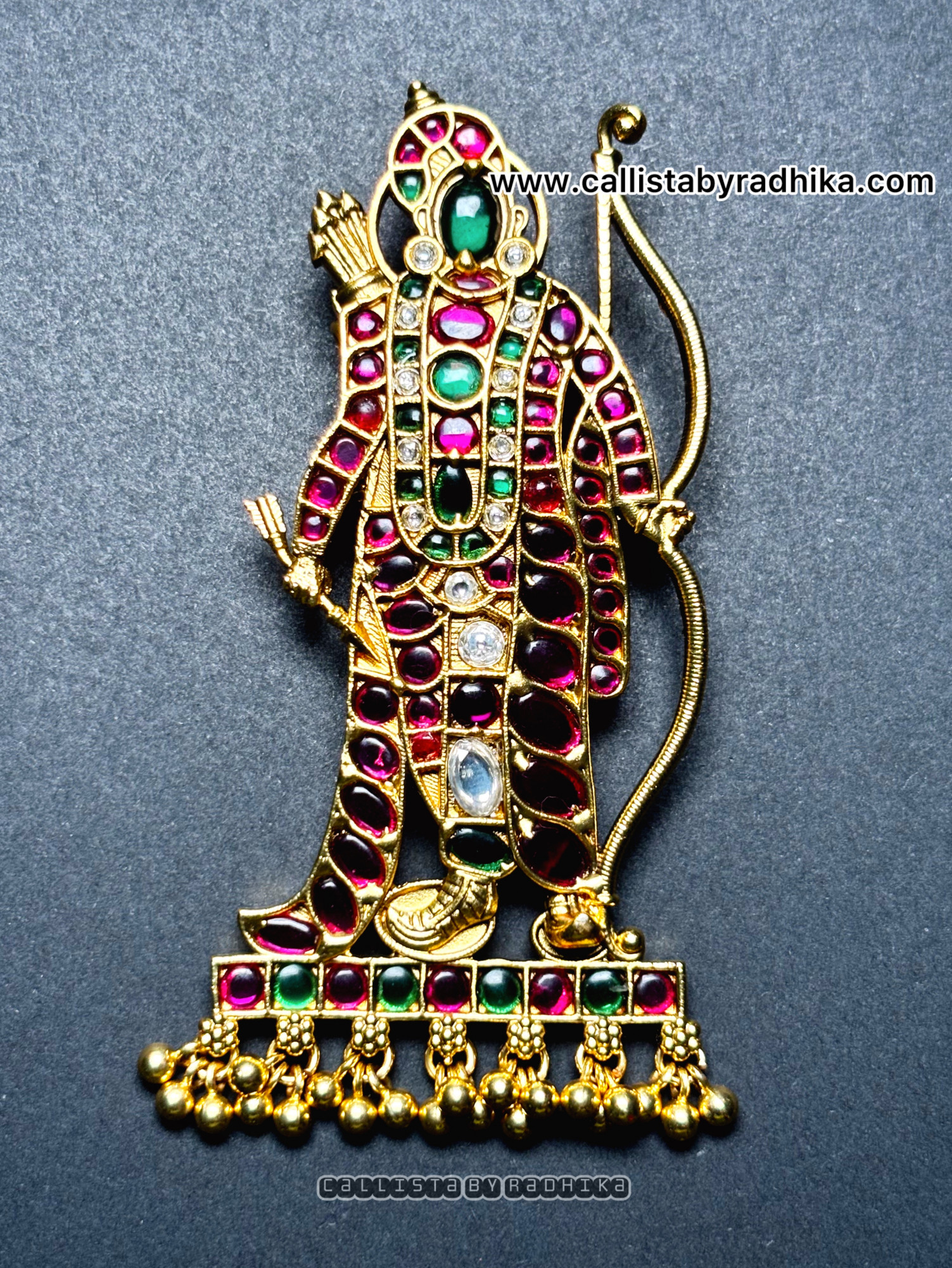 Shri Ram Gold Polish Pendant (GPP-010)