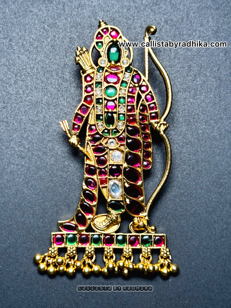 Image of Shri Ram Gold Polish Pendant (GPP-010)