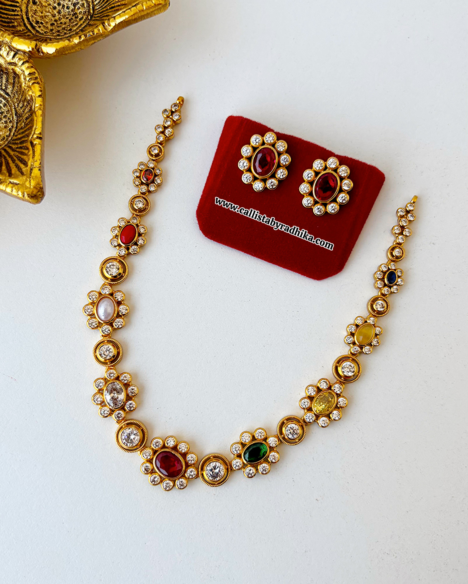 Navaratna Stone Necklace