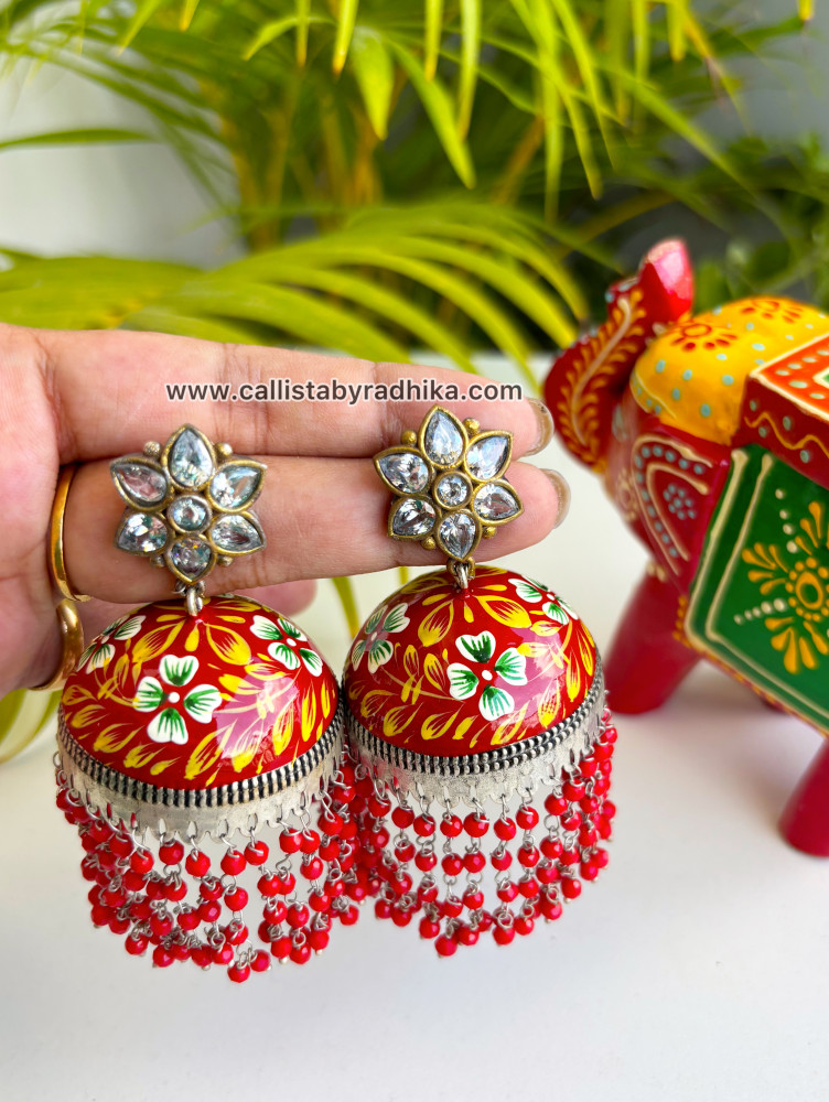 Image of Hand-painted Earrings (HPE-054)