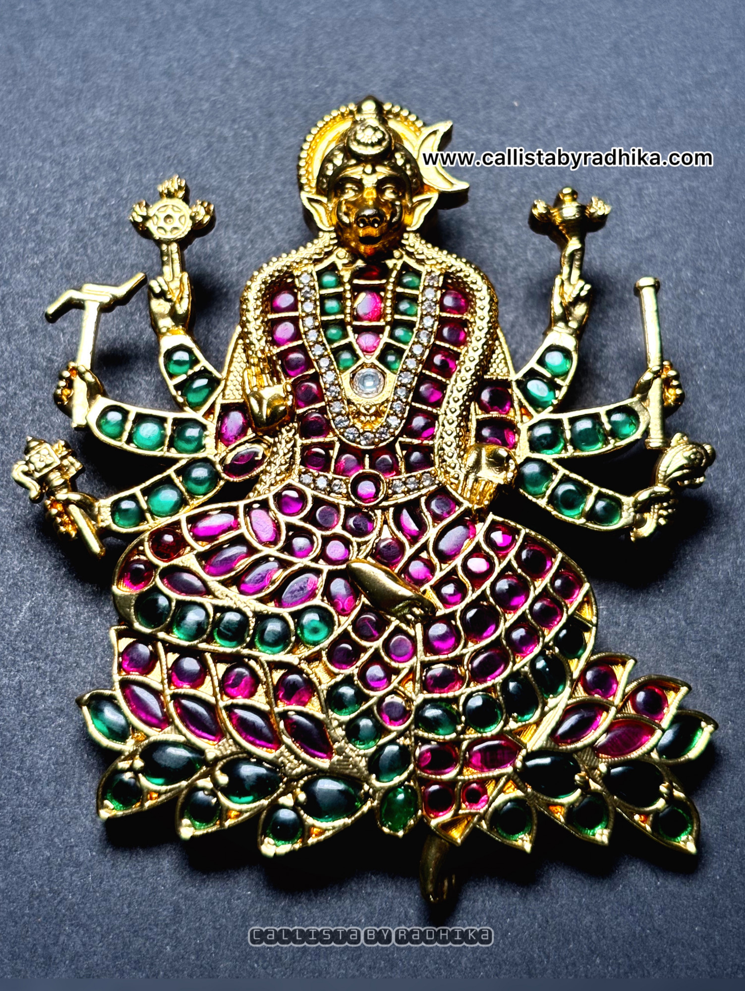 Varahi Amman Gold Polish Pendant (GPP-011)