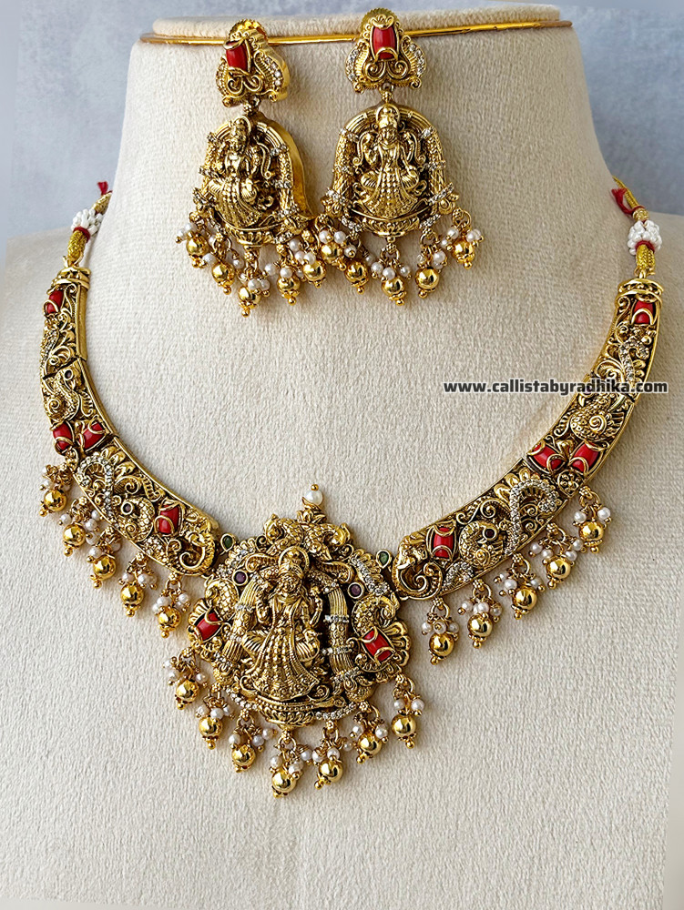 Image of Coral Nakshi Necklace