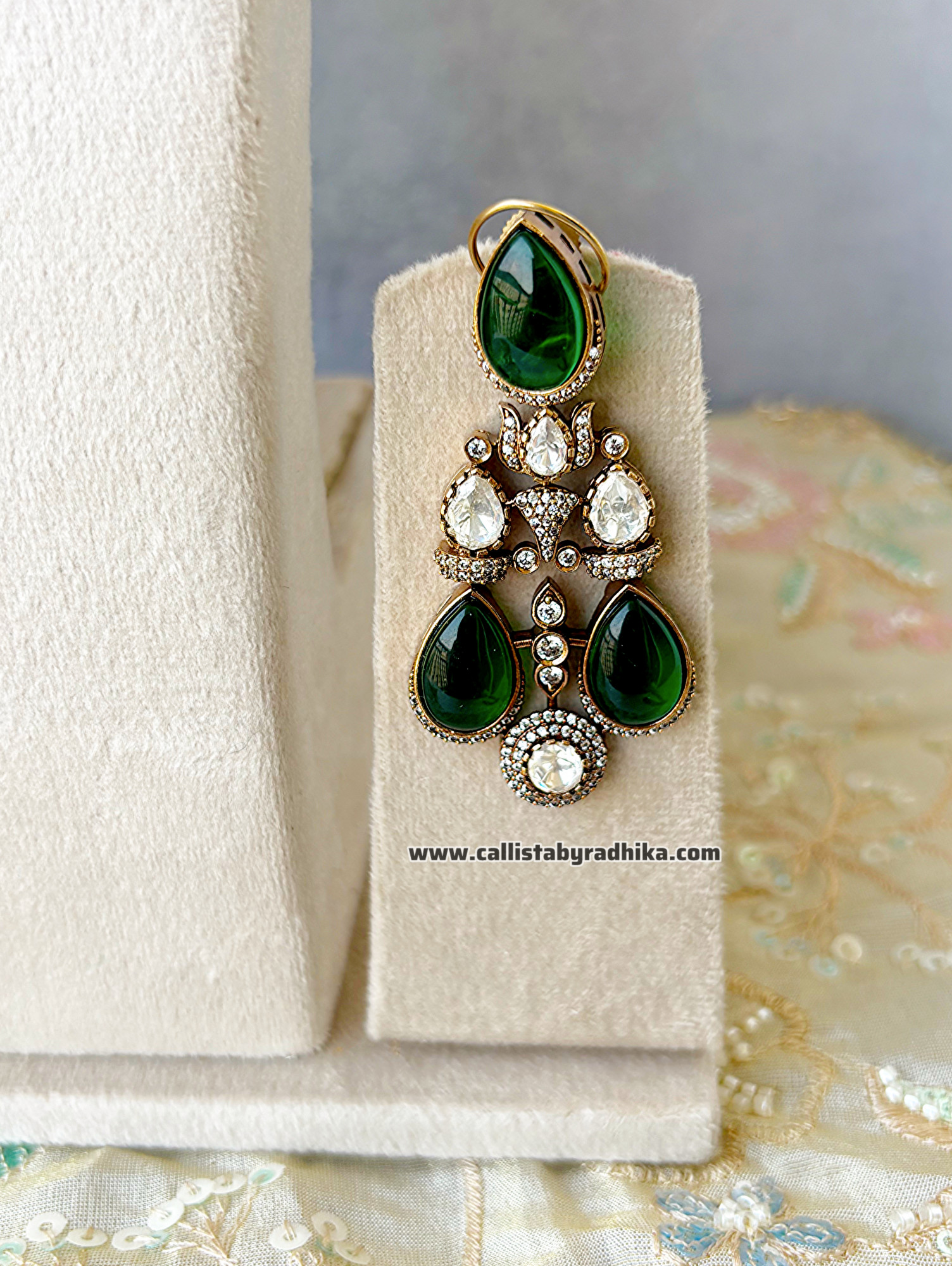 Moissanite Heavy Bridal Choker Set