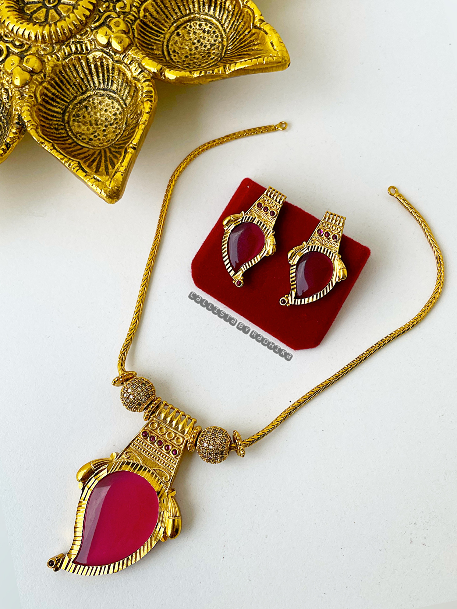Kerala Palakka Manga necklace (GPN-111)