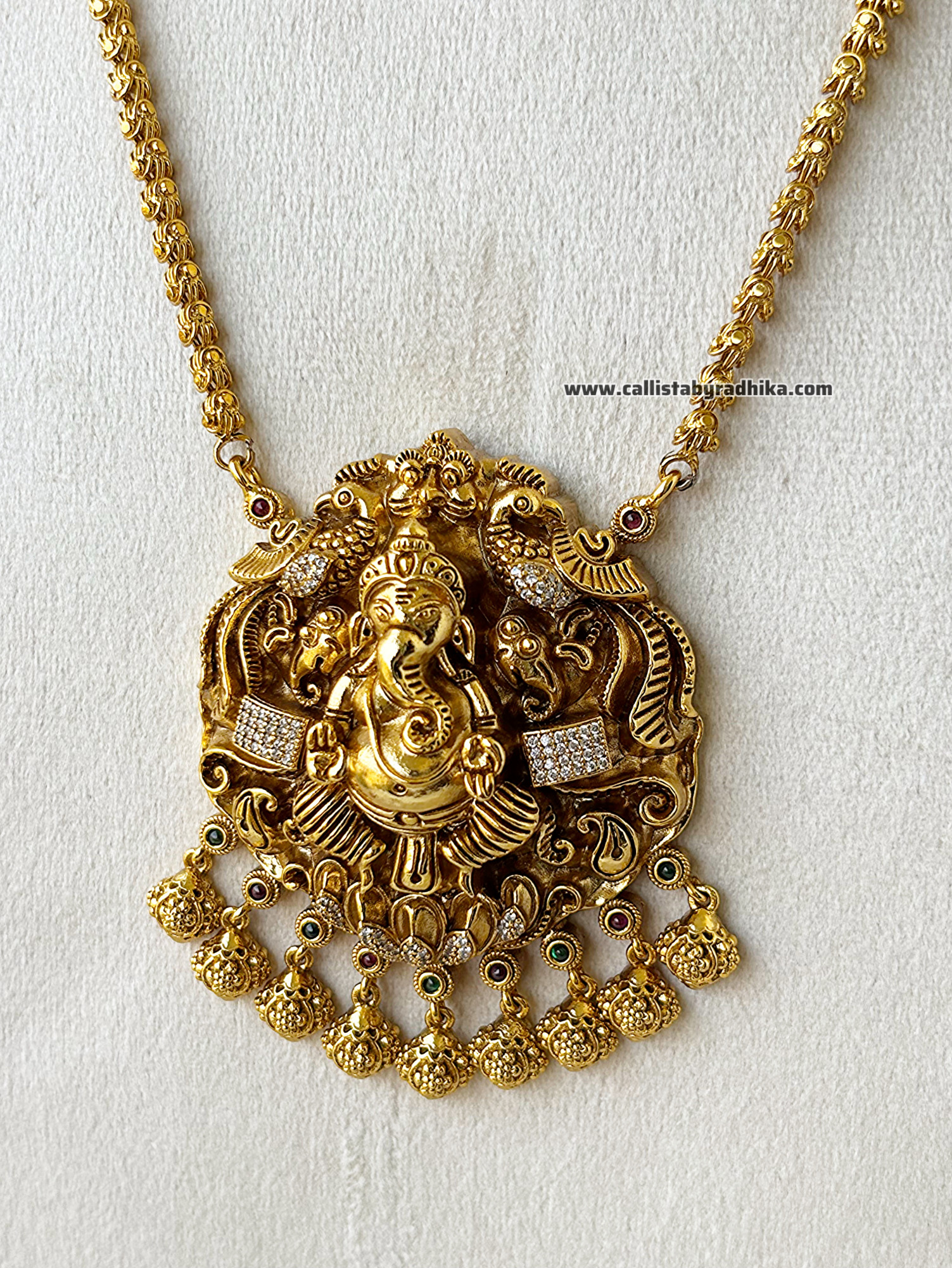 Ganesha Long Chain Pendant