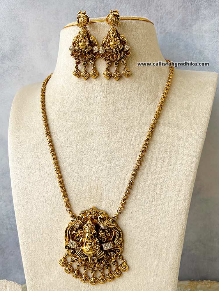 Image of Ganesha Long Chain Pendant