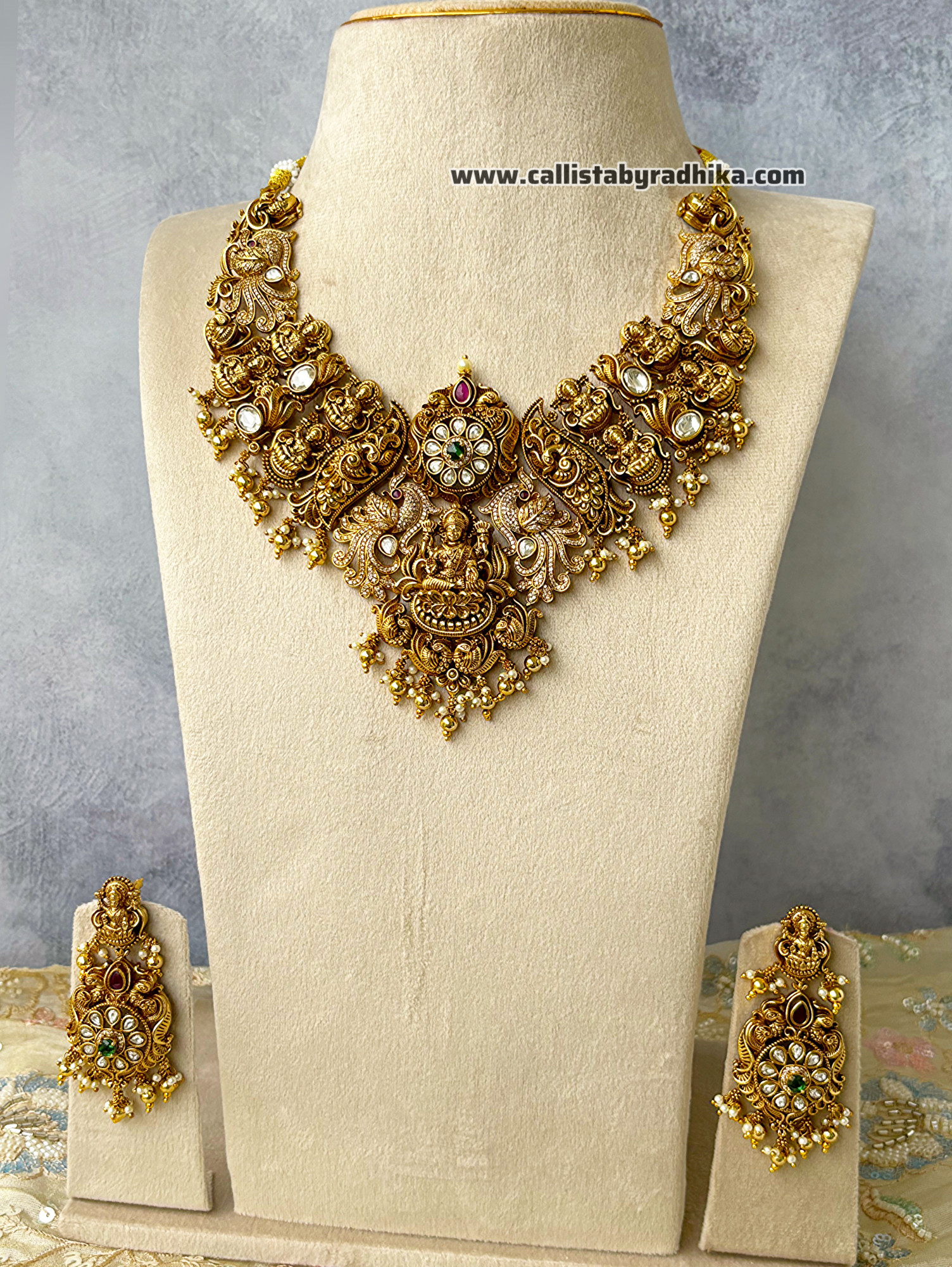 Jadau Nakshi Bridal Neckpiece