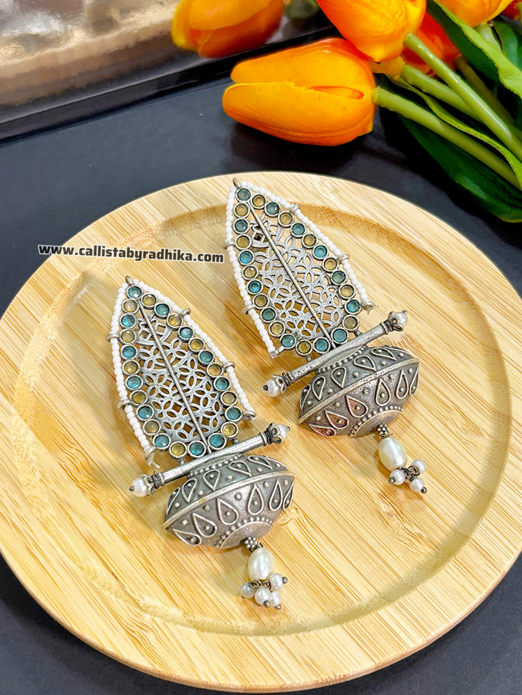 Image of Silver Replica Long Earring