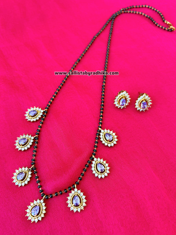 Image of Gold Polish Mangalsutra Set