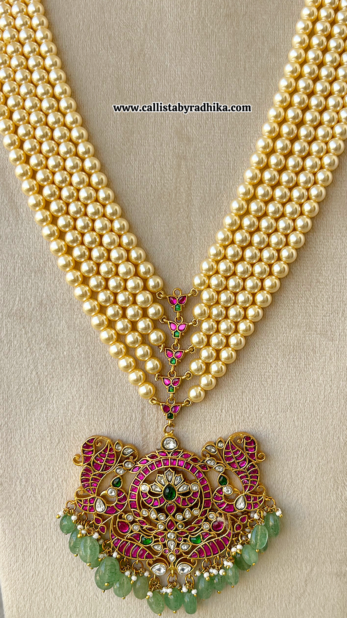 Jadau Pearl Long Haaram