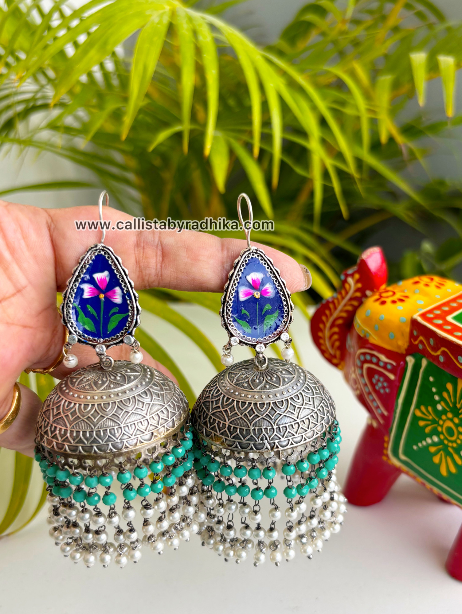 Hand-painted Earrings (HPE-055)