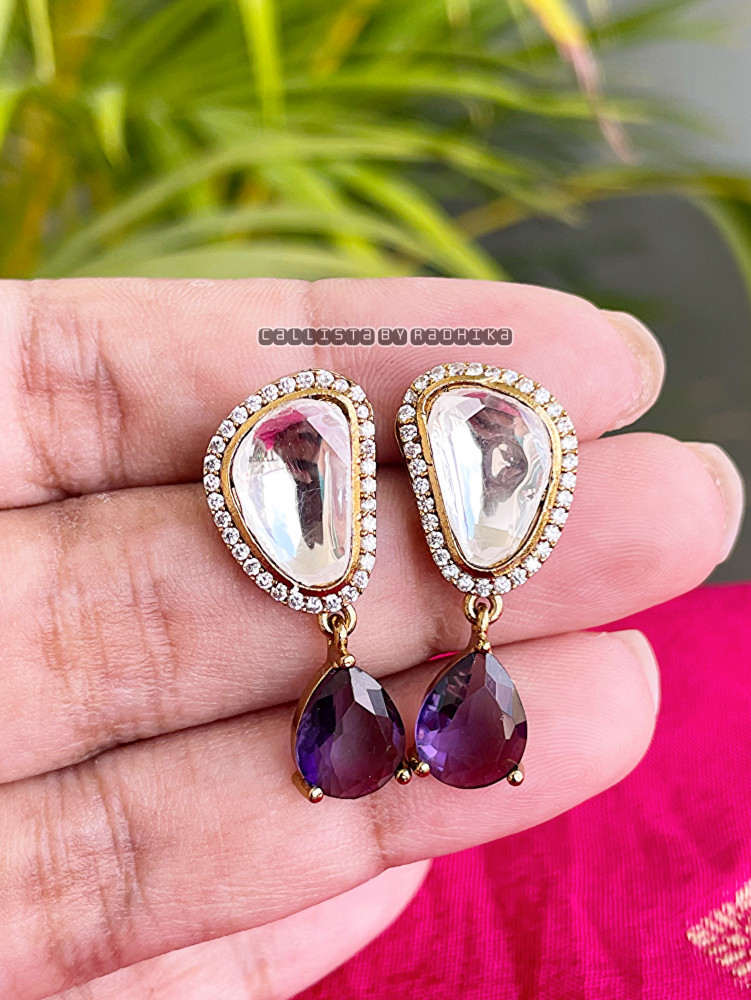 Image of Moissanite Earring (3 Colors)