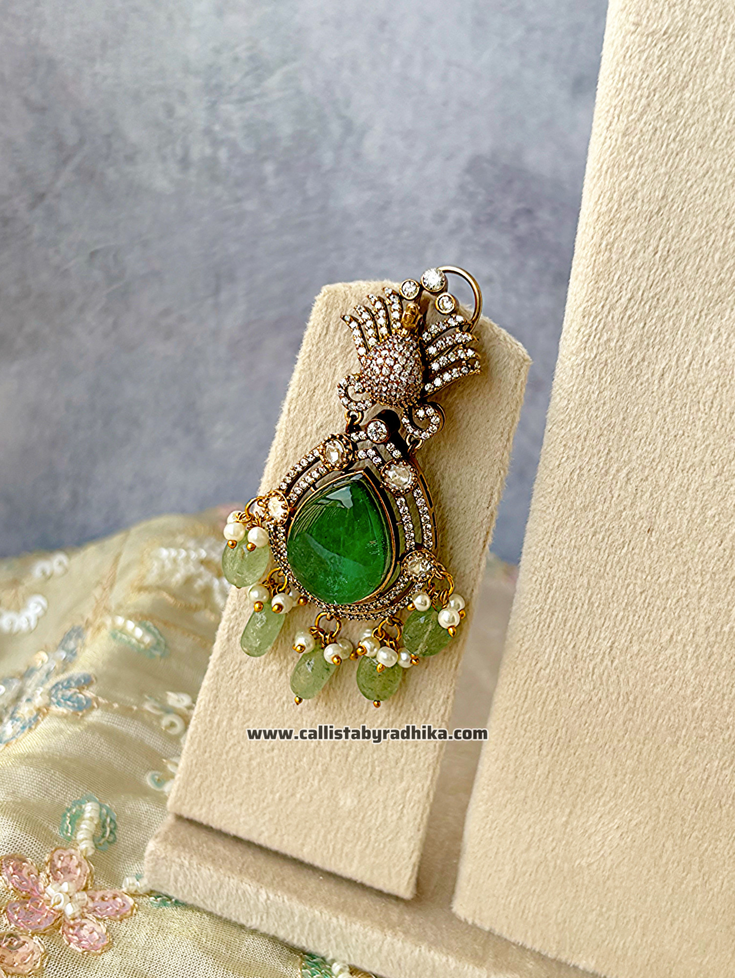 Moissanite Doublet Stone Grand Necklace