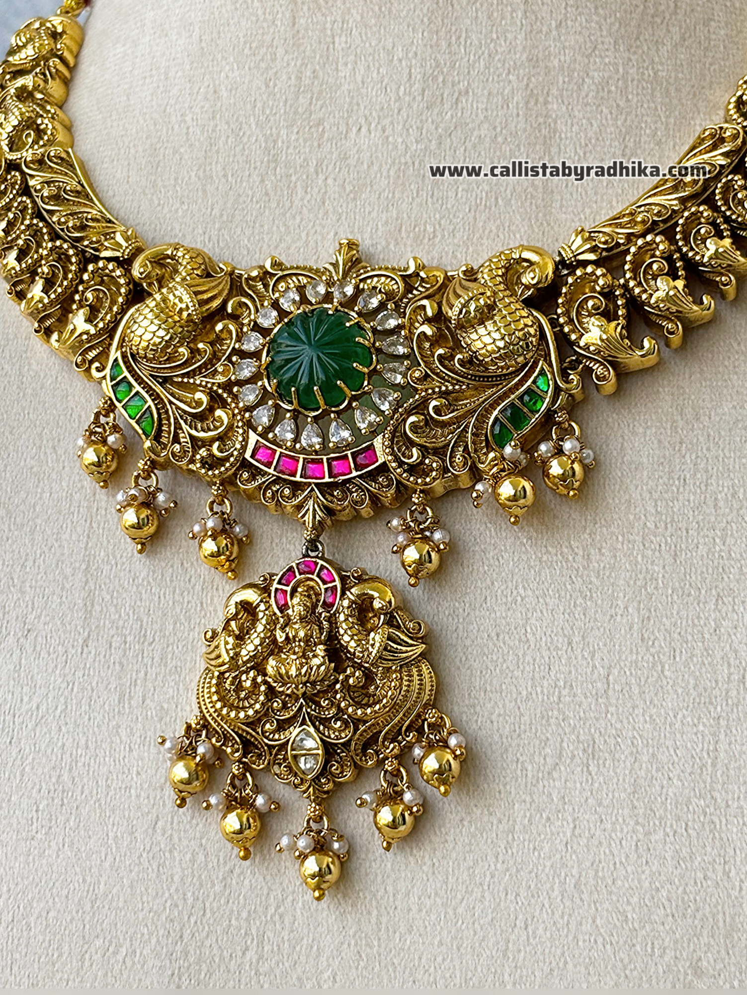 Jadau Nakshi Bridal Neckpiece
