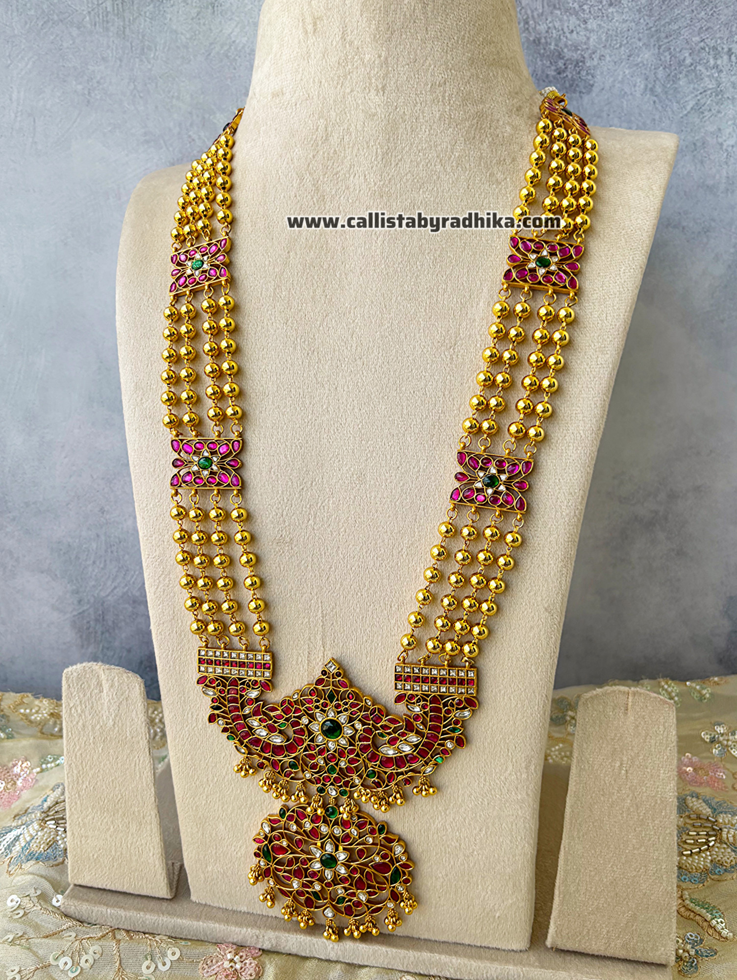 Jadau Kundan Rani Haar