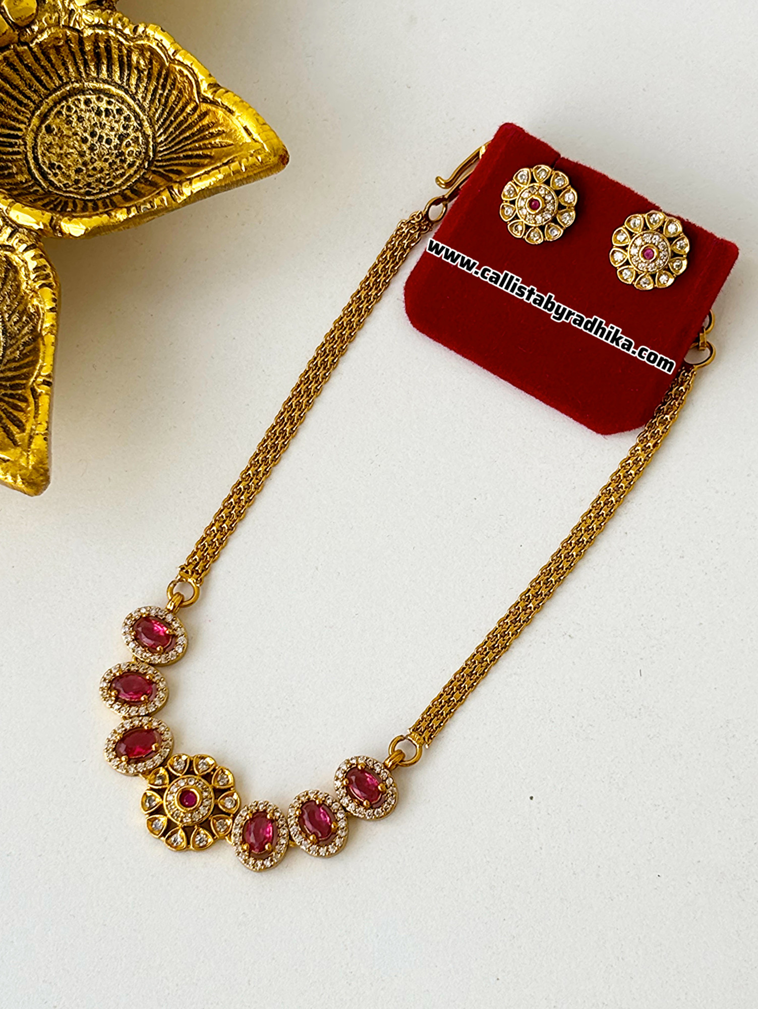 Gold Polish Attigai/Choker