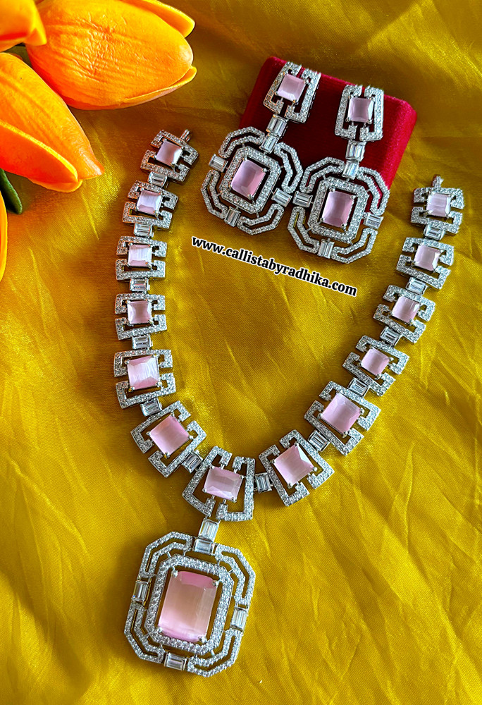 Image of Blush pink AD Necklace