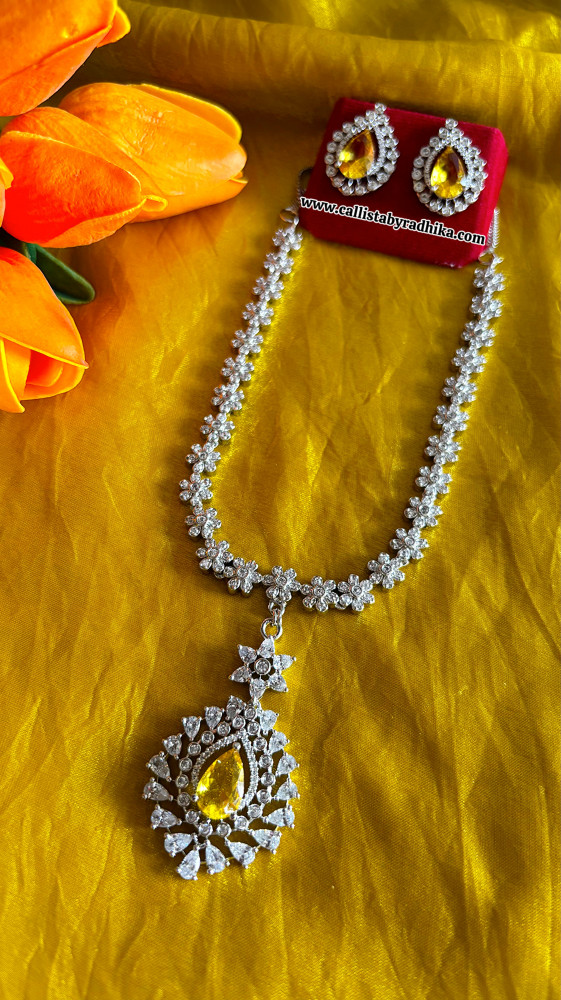 Image of AD Yellow Stone Necklace