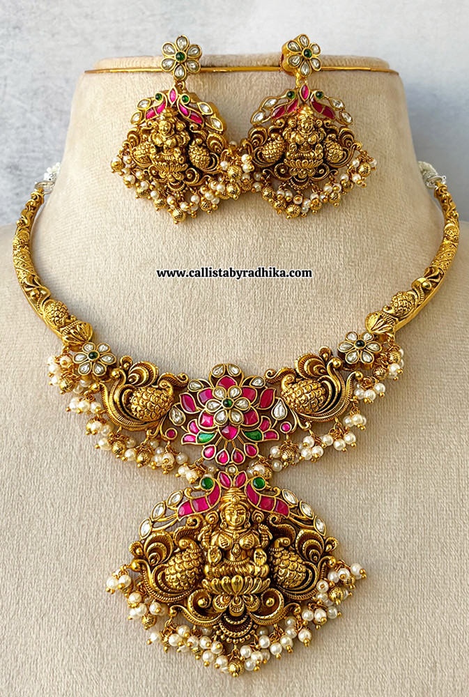 Image of Jadau Nakshi Hasli Necklace