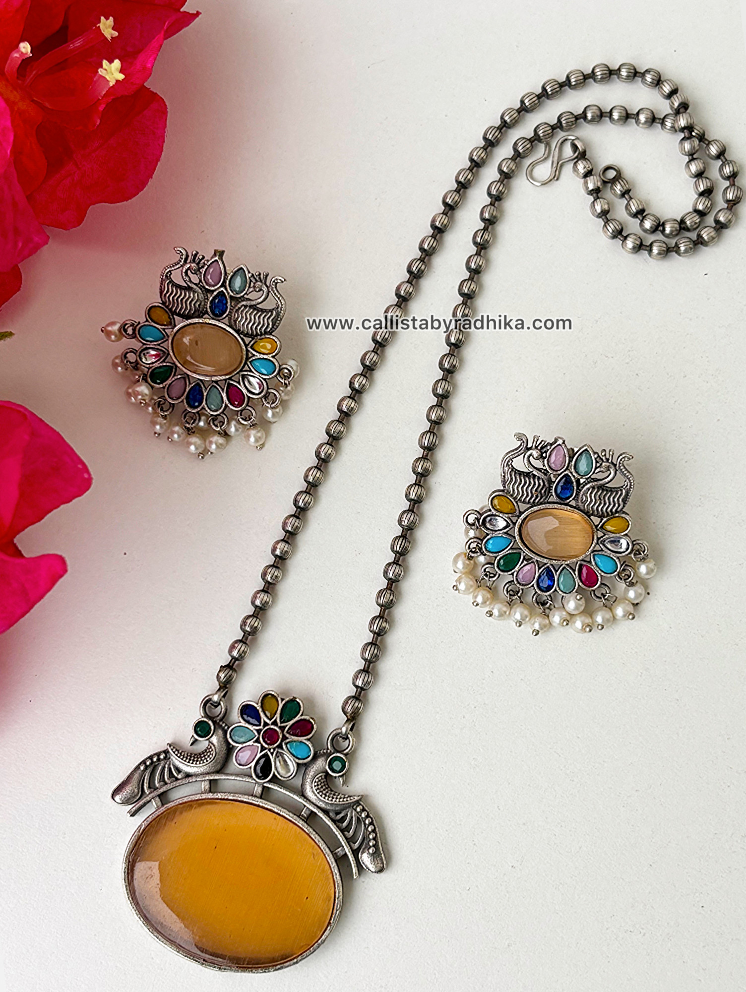 Silver Replica Chain Pendant (10 Colors)