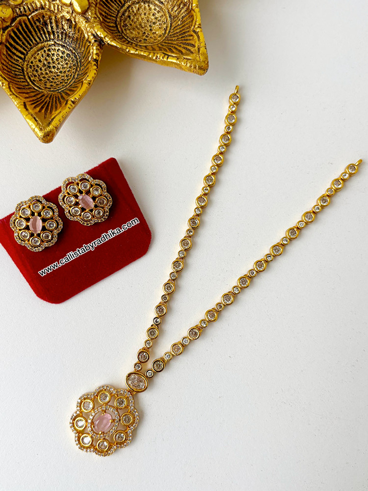 Image of Blush Pink Stone Neckpiece