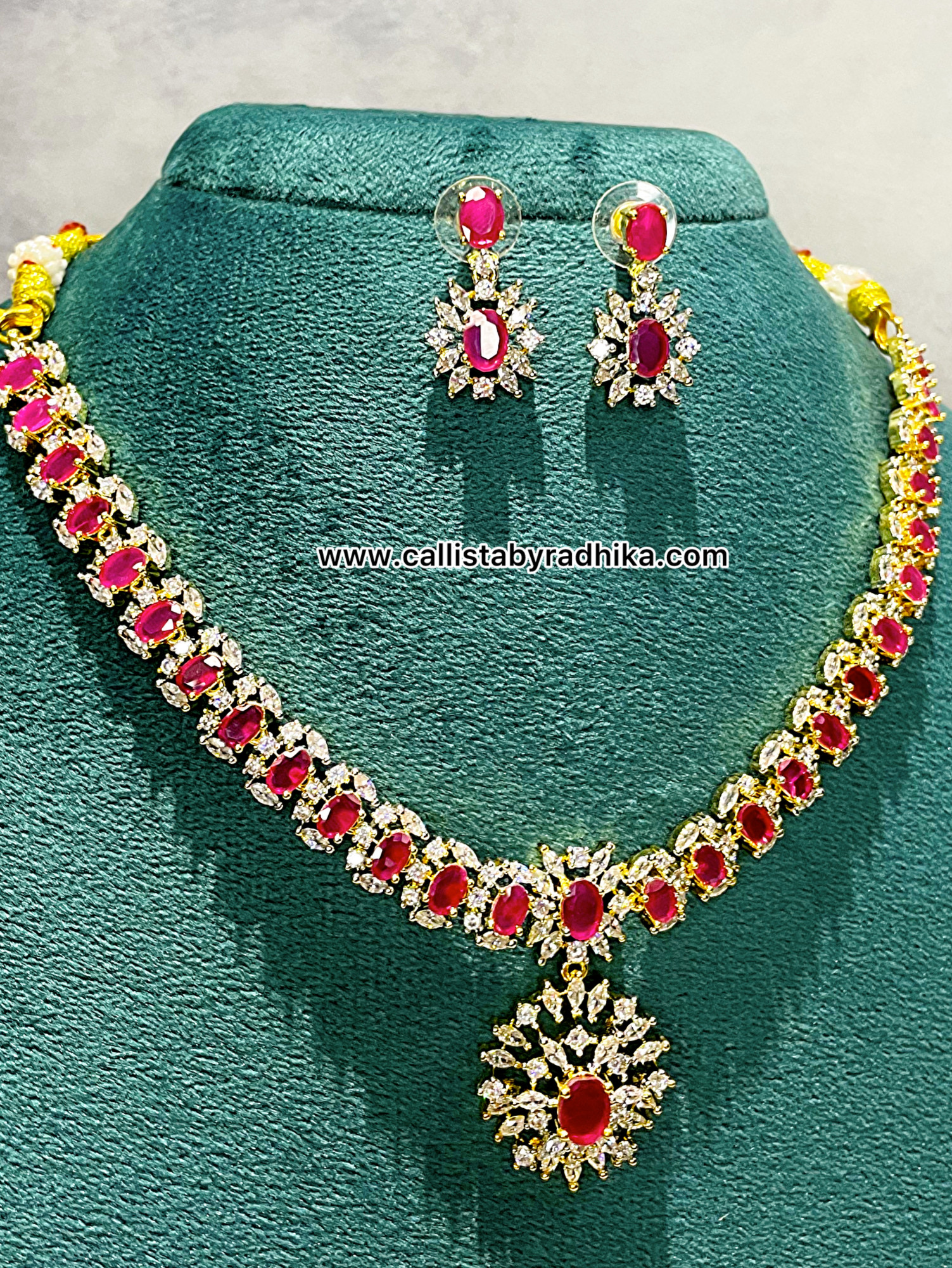 Short Ruby Neckpiece