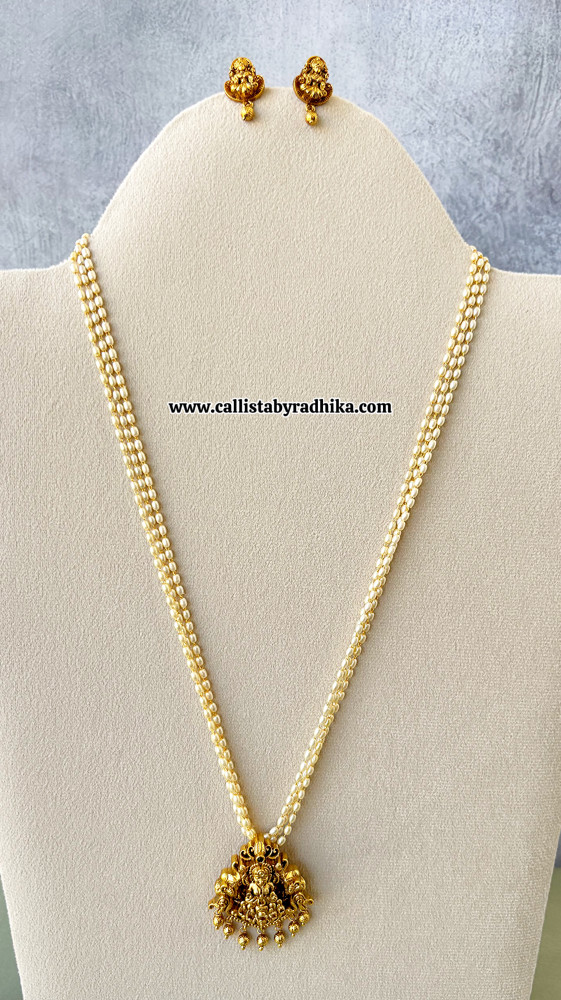 Image of Lakshmi Pendant Pearl Maala