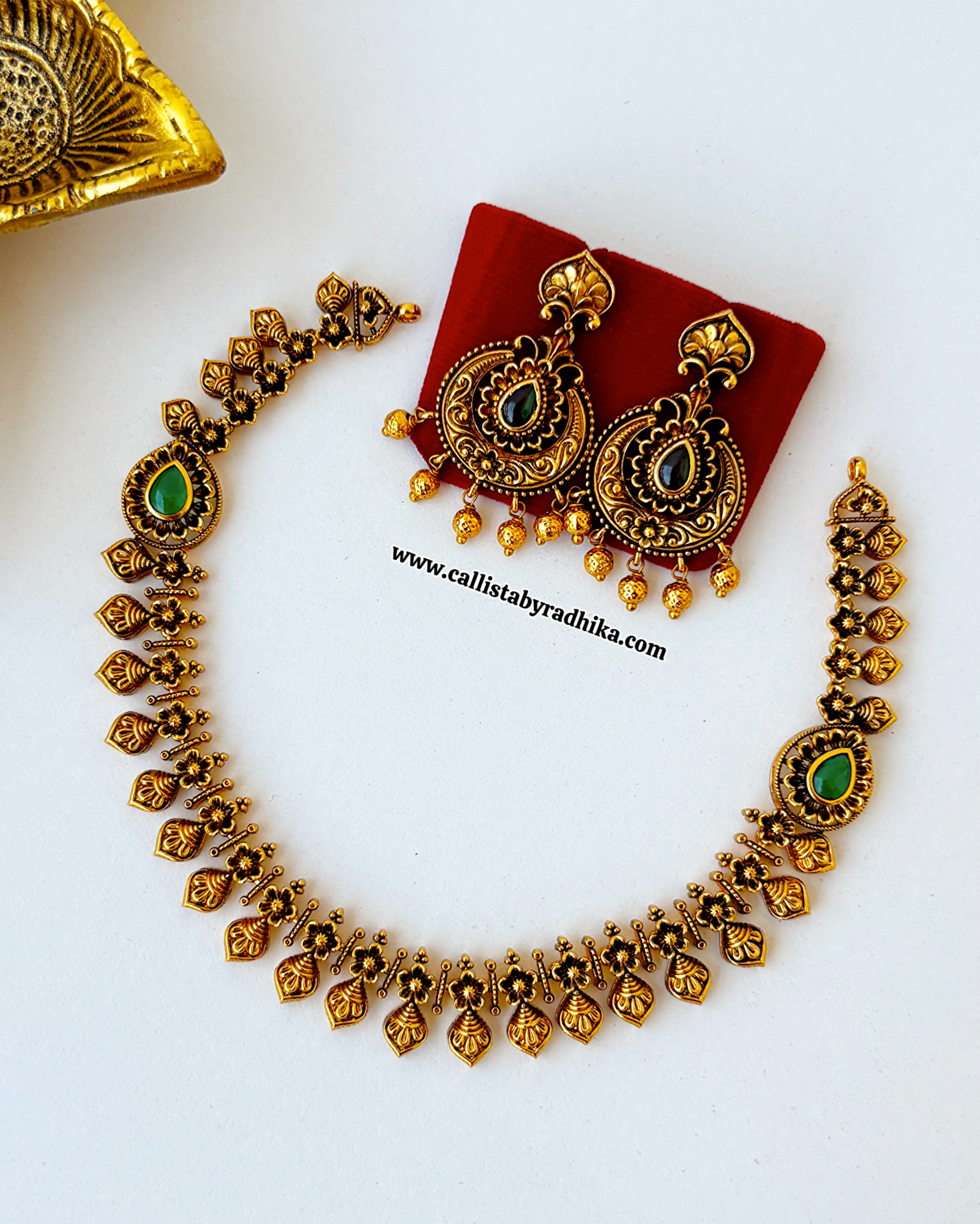 Copper Gold Polish Necklace