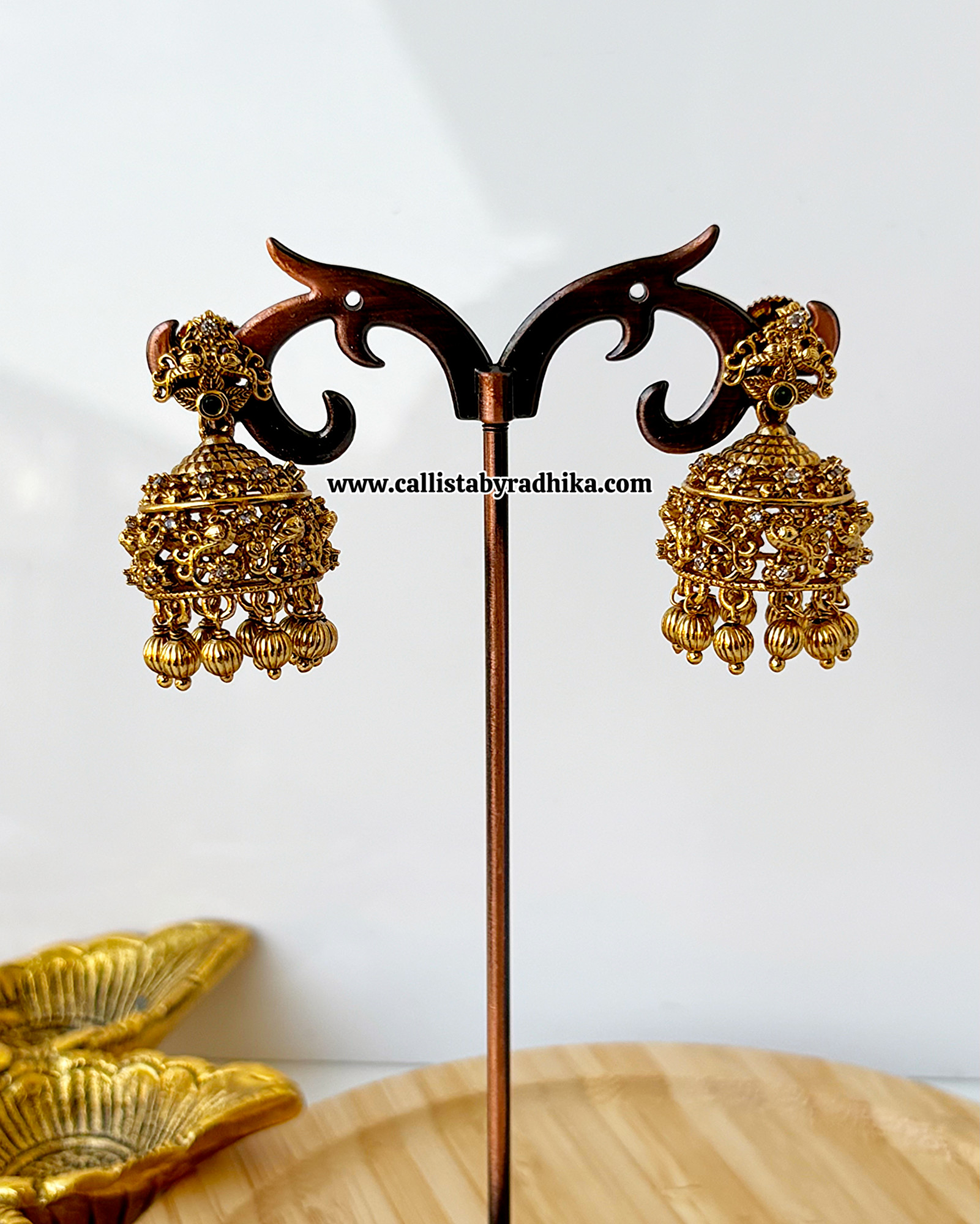 Gold Polish Jhumka