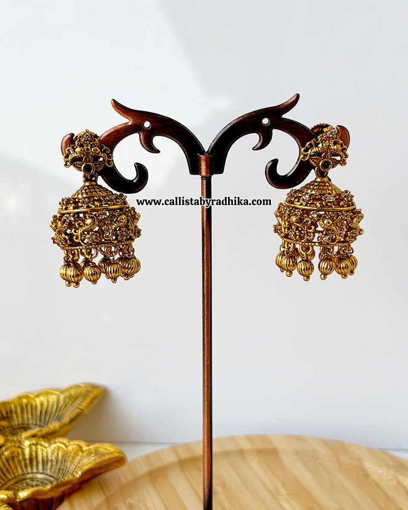 Image of Gold Polish Jhumka