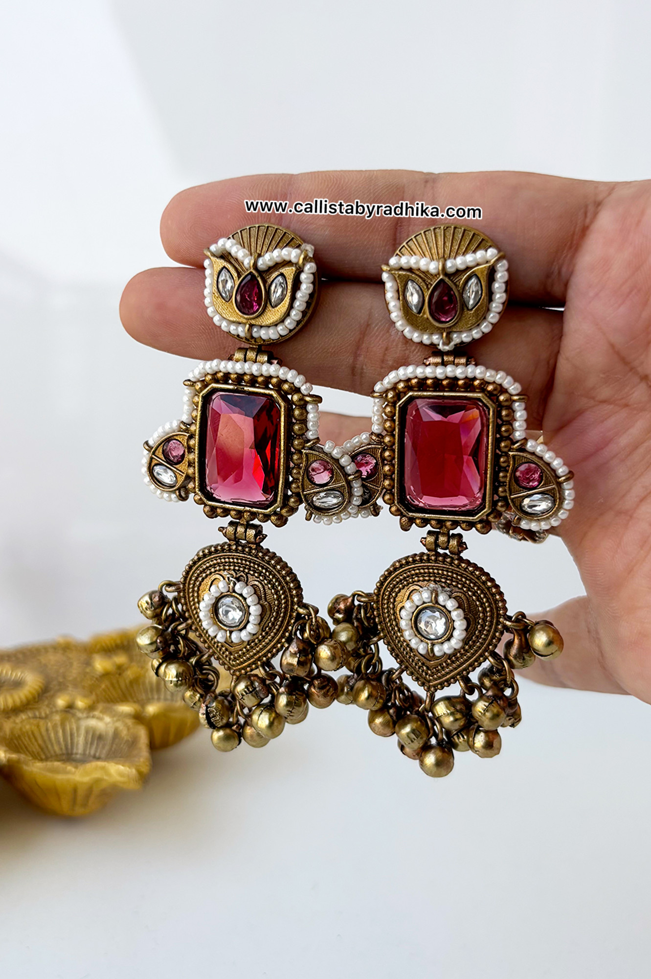 Dual Tone Earrings