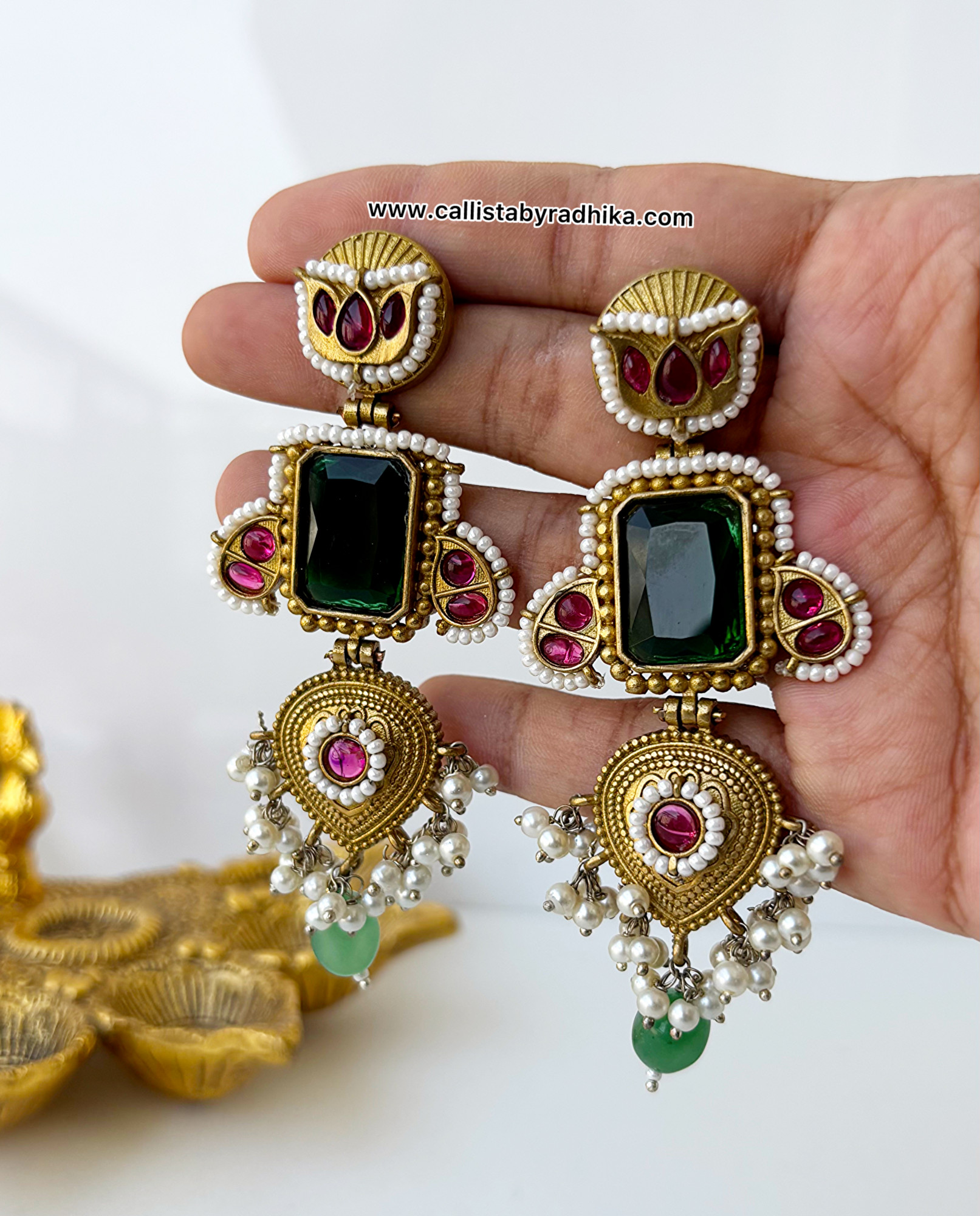 Dual Tone Earrings