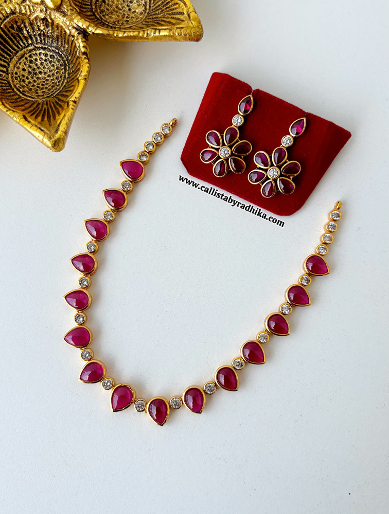 Image of Ruby Stone Neckpiece