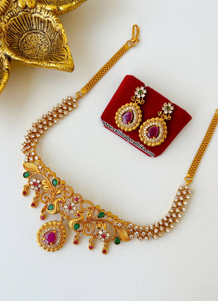 Image of Traditional Choker/Neckline Haaram