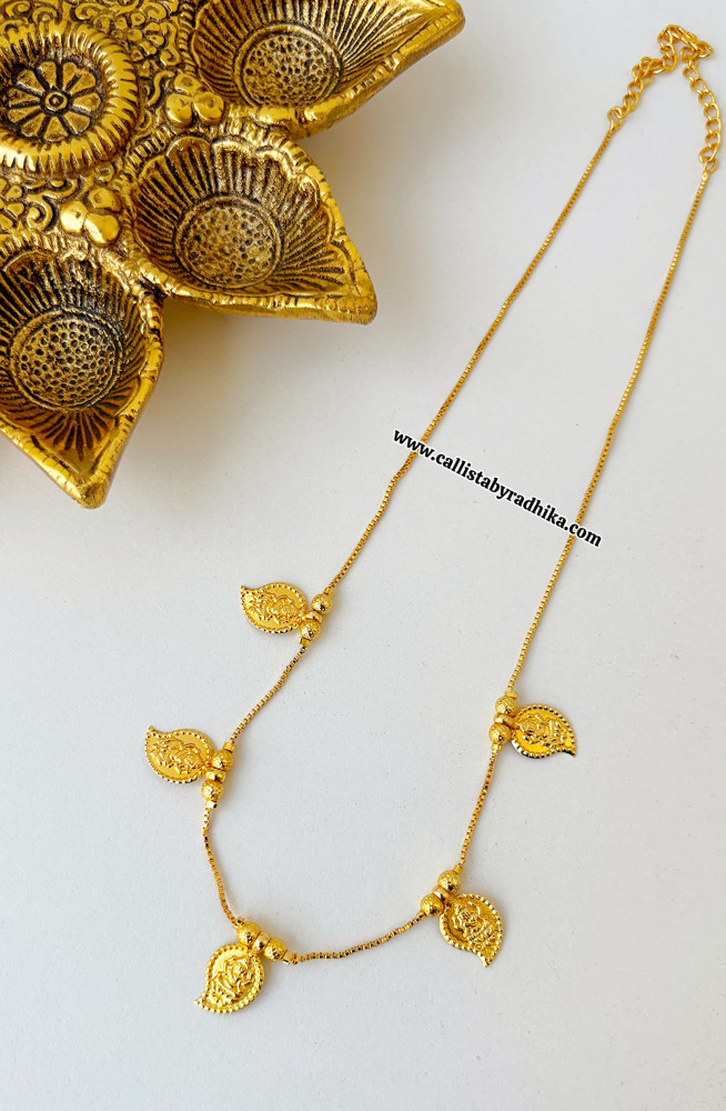 Image of Mango Leaf Thali Neckpiece