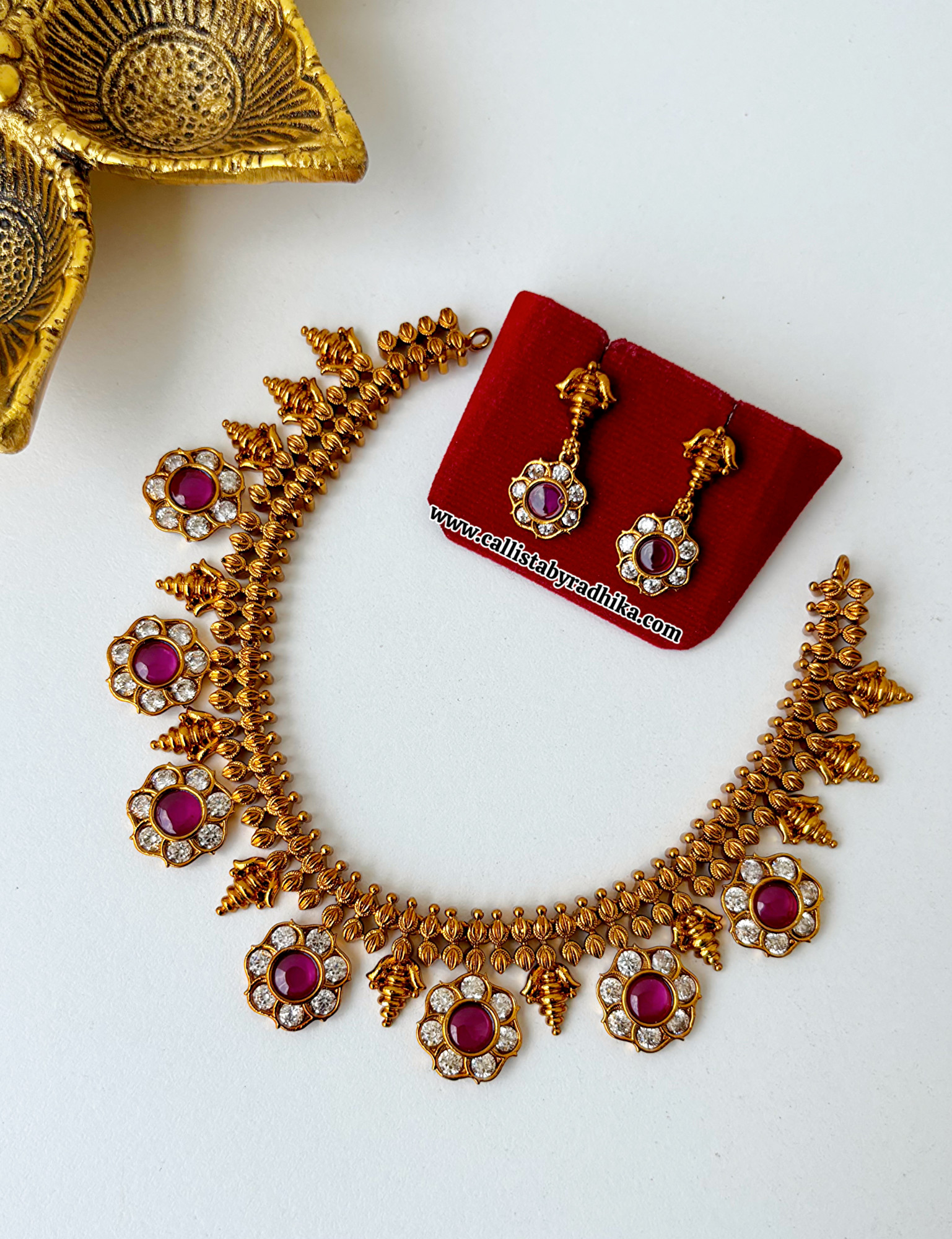Copper Antique Polish Necklace