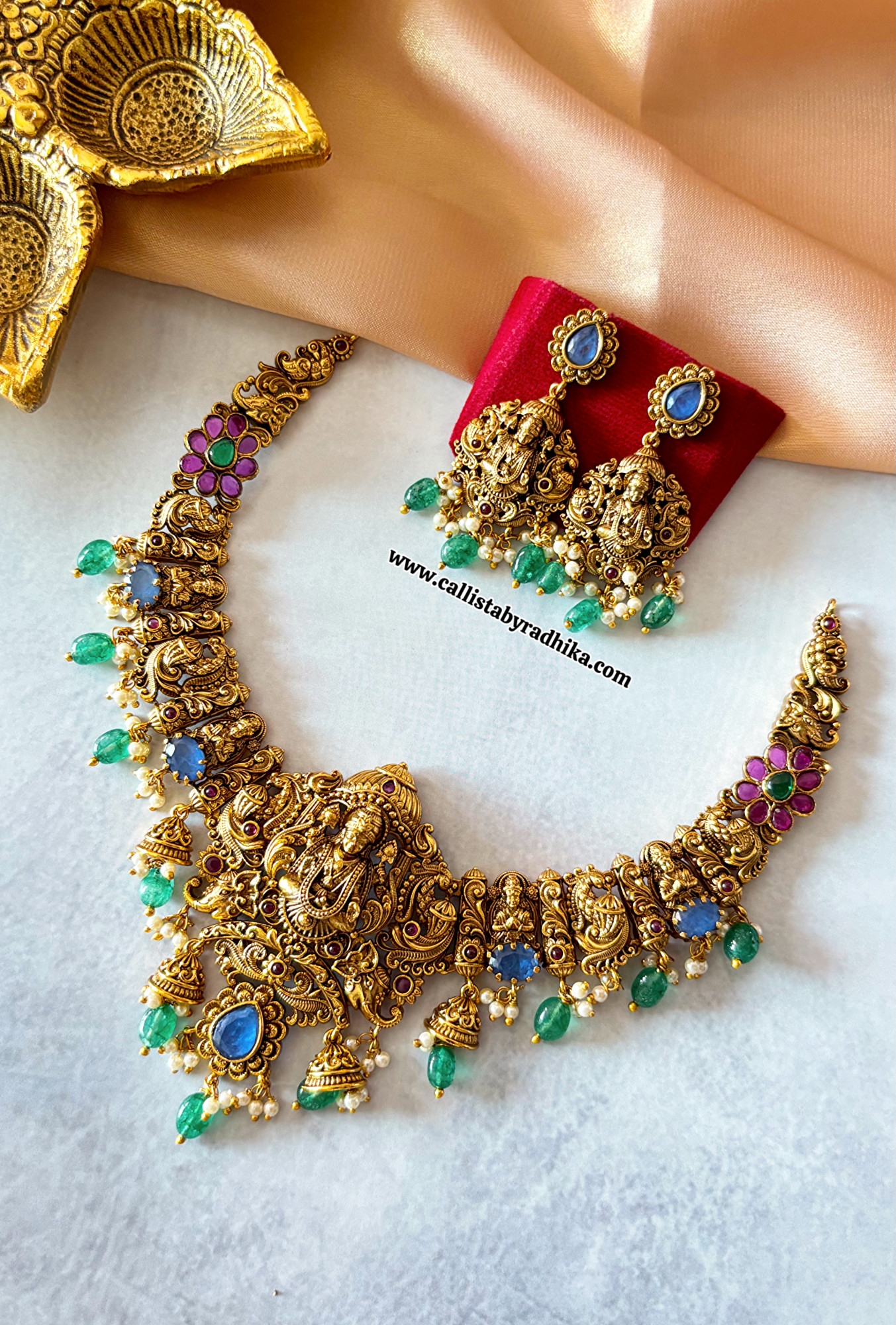 Multi Nakshi Grand Necklace