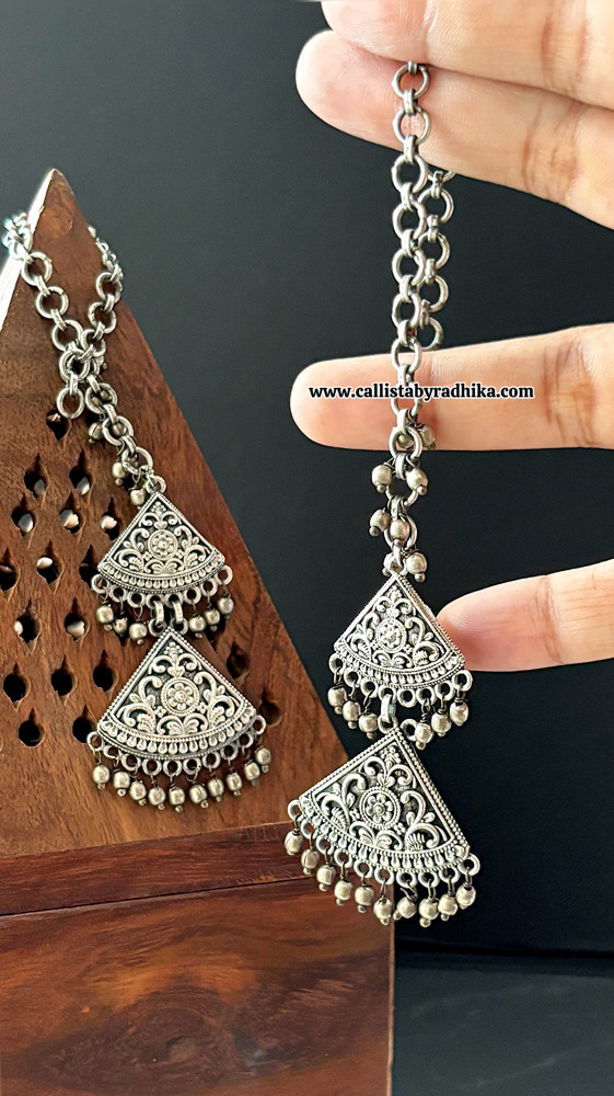 Image of Solid Silver Mattal Earrings