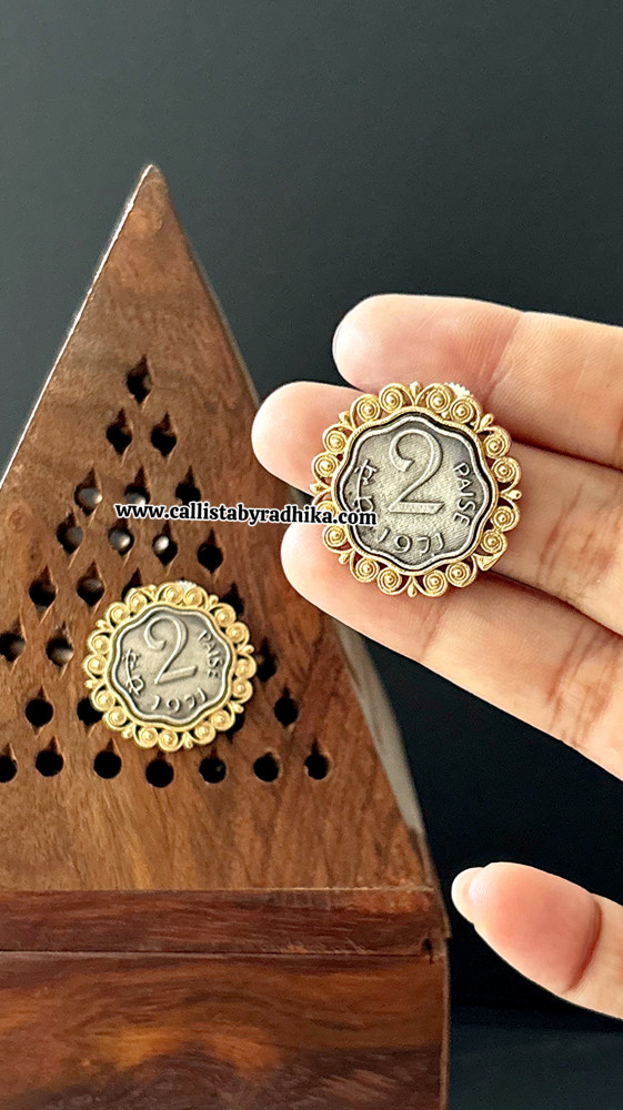 Image of Dual Tone Earrings