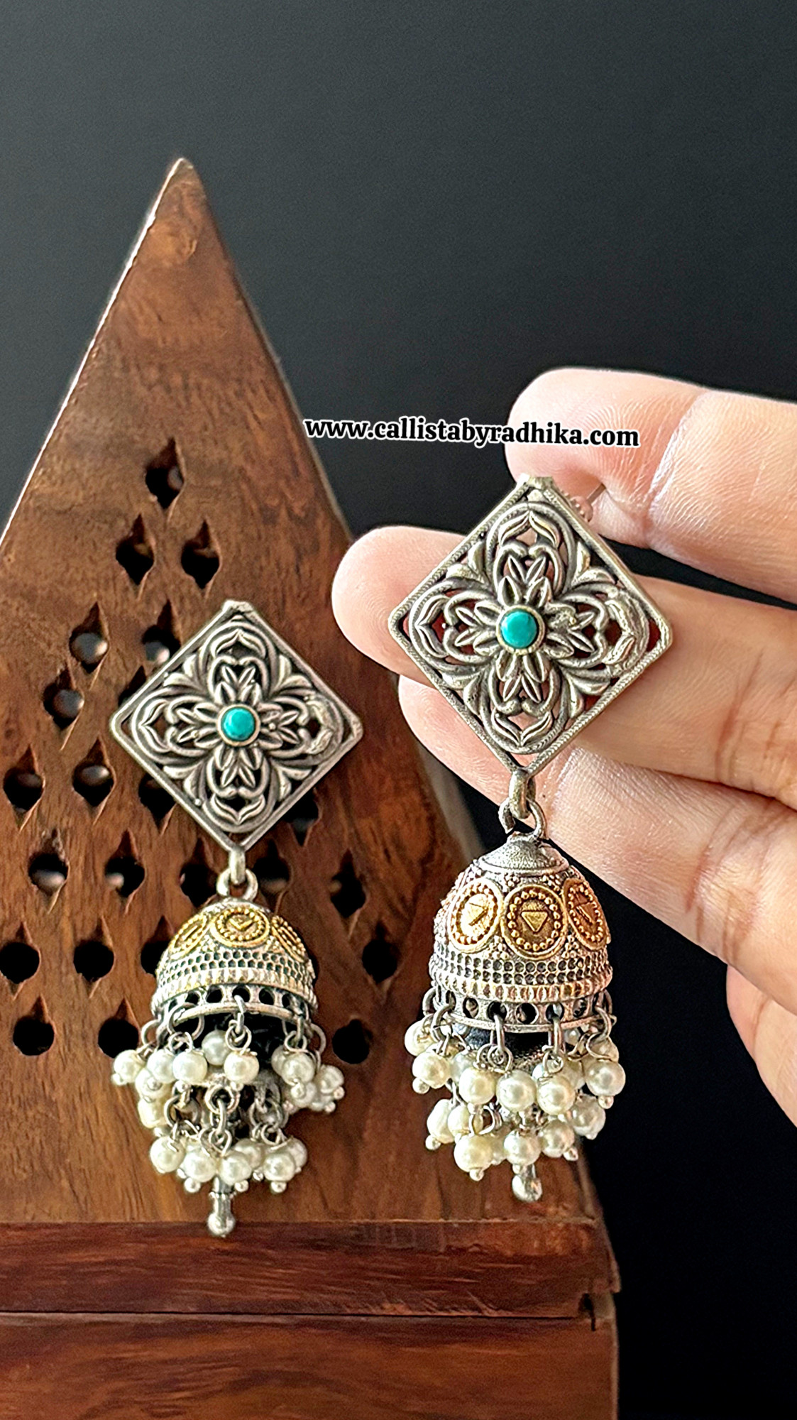 Dual Tone Earrings