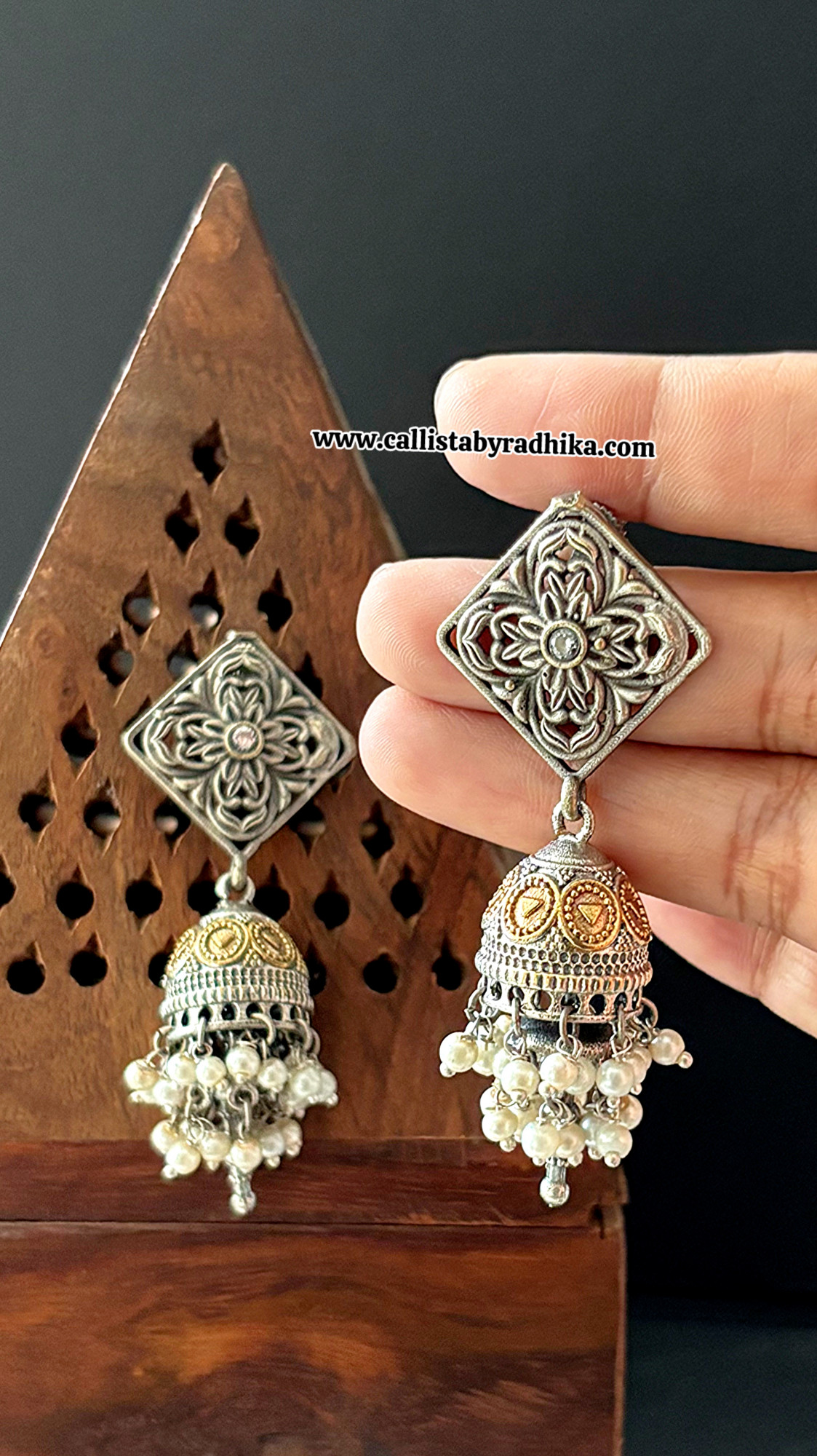 Dual Tone Earrings